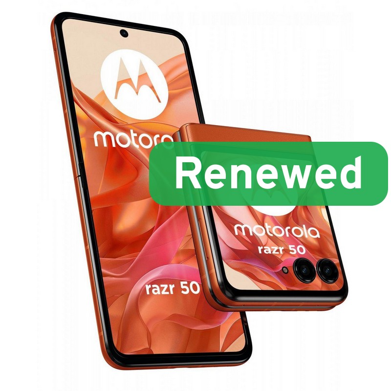 Motorola Renewed - Grade A - Razr 50 - 256 GB - Spritz Orange - 5G - O