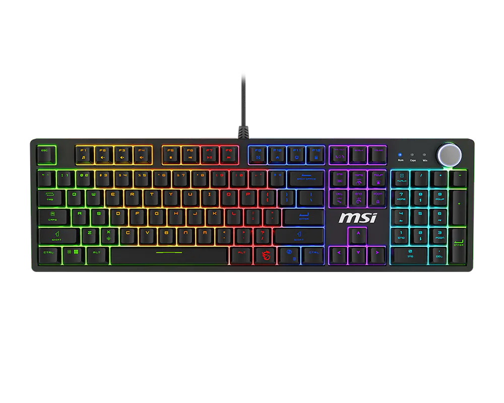 MSI FORGE GK320 RED US - Gaming keyboard - Wired - US - Mechanical RED Switches