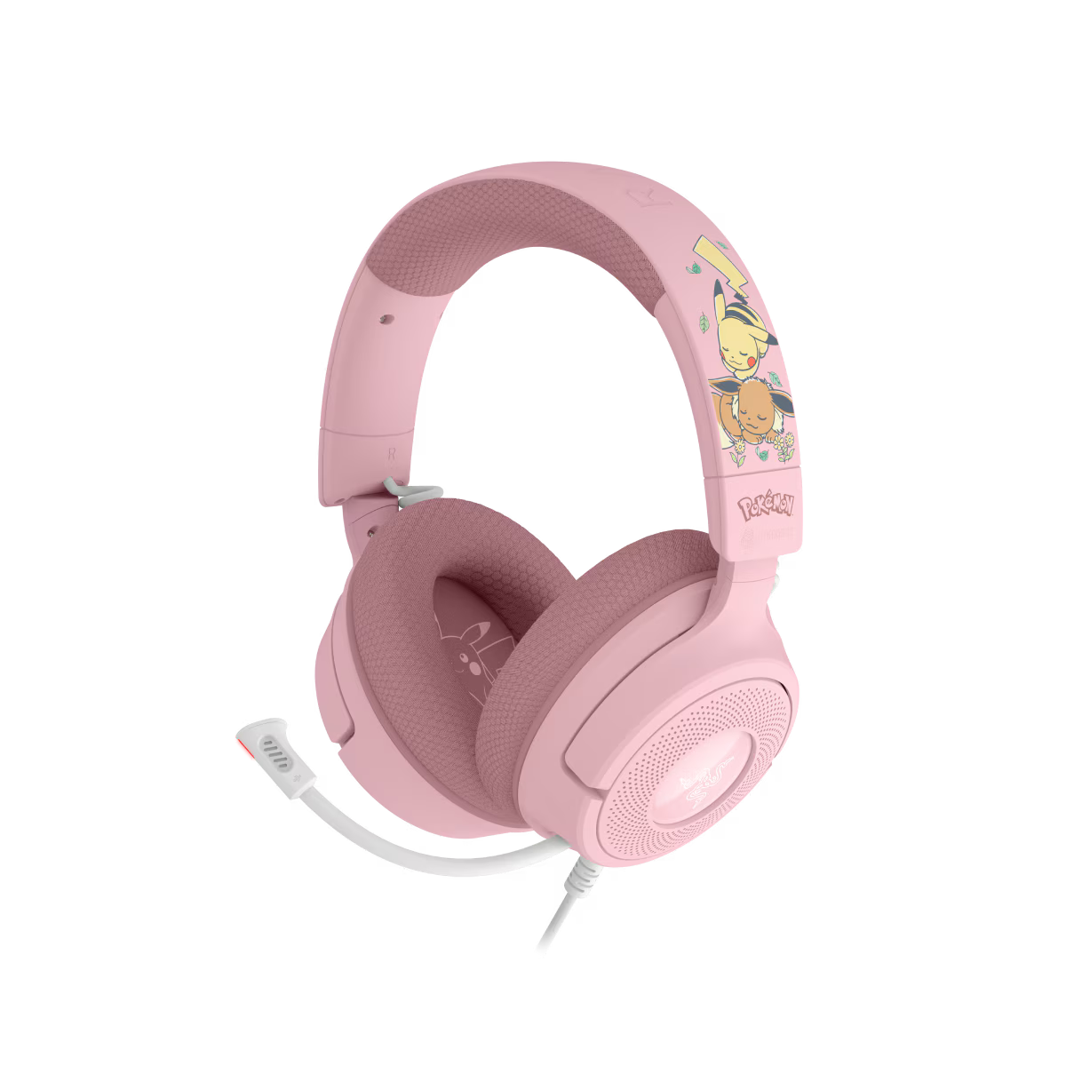 Razer Gaming Headset - Kraken V4 X - Wired - On-ear - Microphone - Pikachu & Eevee Edition