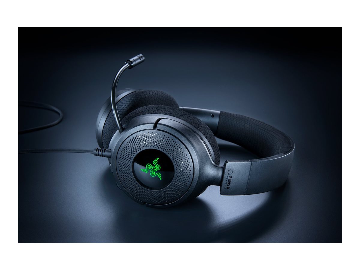 Razer Kraken V4 X Sensa HD Haptics Edition Wired Gaming Headset, Black - Razer