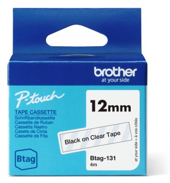 Brother BTAG-131 - Black on Clear - Btag