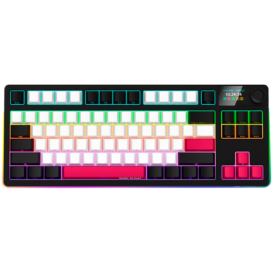 LORGAR Gaming Keyboard KBP70TKLW Pro Wireless Black EN