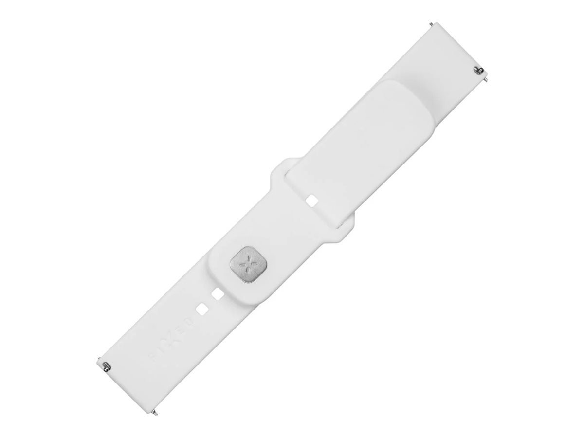 Fixed - Sporty Strap Set with Quick Release 22mm for smartwatch - 160-235 mm - Silicone - White