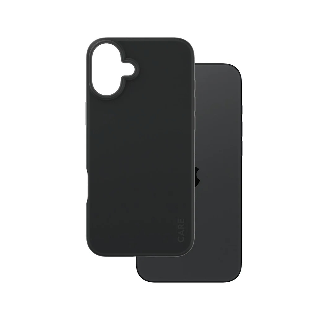CARE by PanzerGlass Case Fashion - Back protection - Apple - iPhone 16 Plus - Recycled plastic - Black