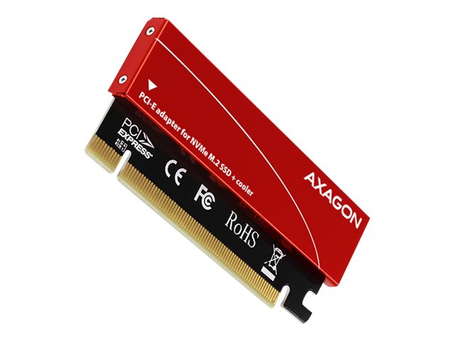 AXAGON PCI-Express x16 internal adapter to connect an NVMe M.2 SSD to a desktop - PCEM2-S
