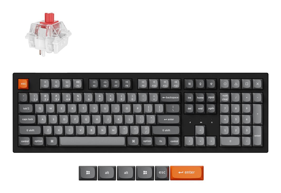 KEYBOARD WRL K10 MAX RGB/BLACK K10M-H1 KEYCHRON
