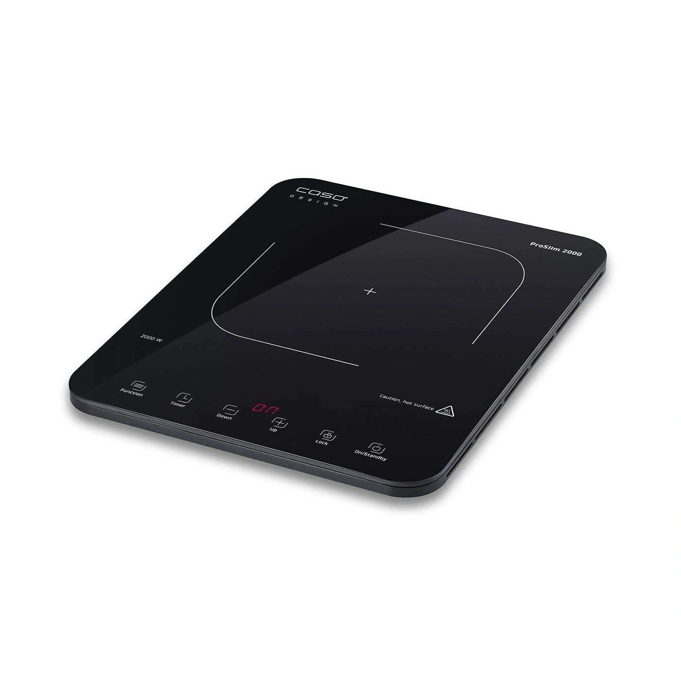 Caso Mobile Single Hob - ProSlim 2000 - Induction - Number of burners/cooking zones 1 - Touch - Timer - Black