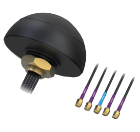 Teltonika Combo Quad Mobile/GNSS Roof SMA Antenna - PR1KCL28 - Screw mounted - Gain 28±2 dB - 698-960/1710-2690 GHz - Antenna connector type SMA Male