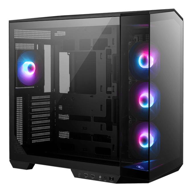Case|MSI|MAG PANO 100R PZ|MidiTower|Case product features Transparent panel|ATX|MicroATX|MiniITX|Colour Black|MAGPANO100RPZ