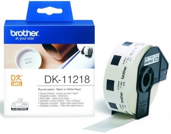 BROTHER DK11218 roundly labels white