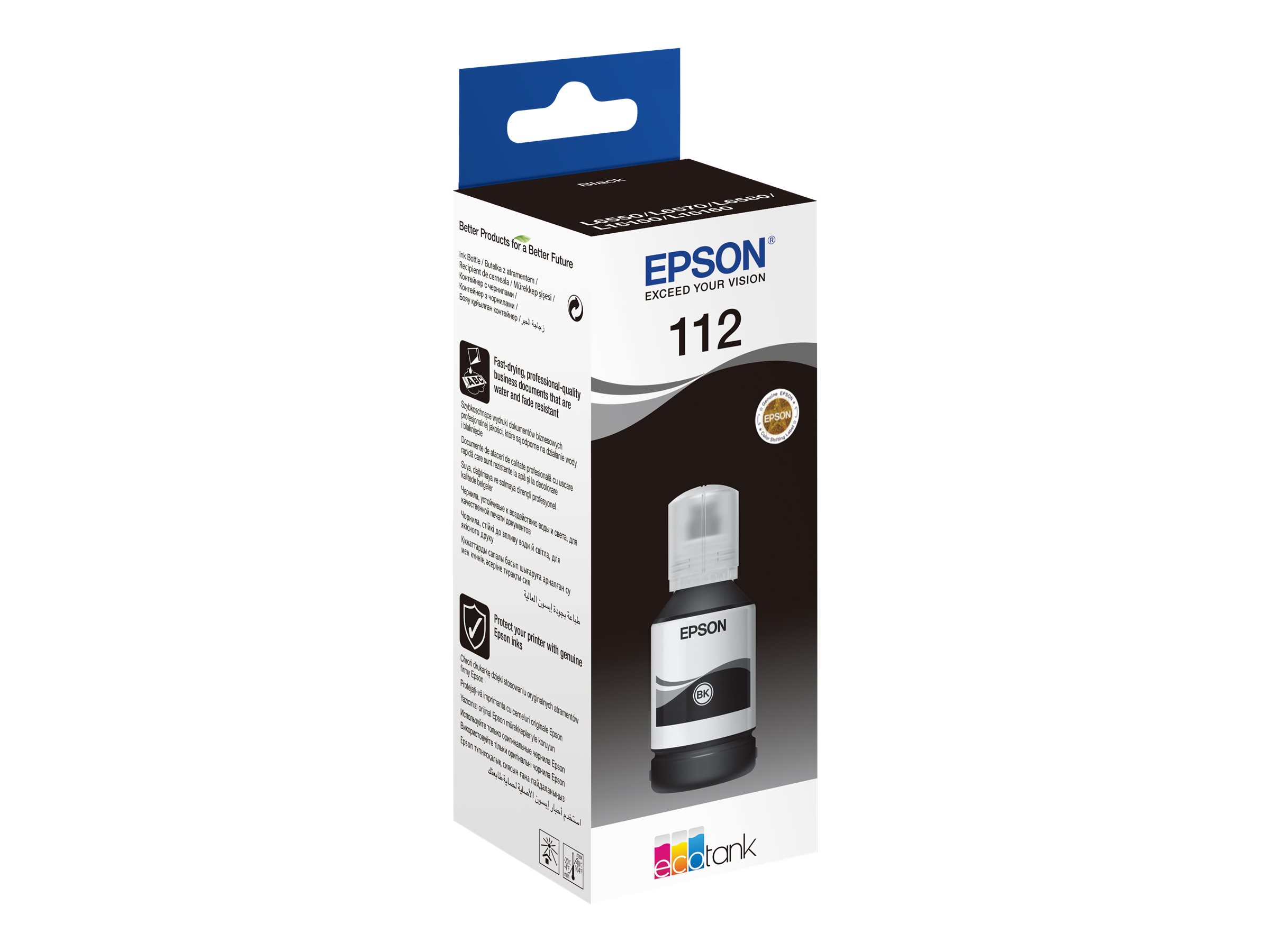 Epson 112 EcoTank Pigment - C13T06C14A - Ink Bottle - Black