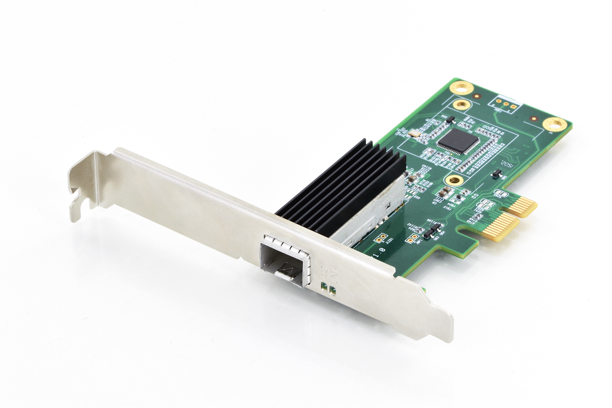 Digitus - SFP Gigabit Ethernet PCI Express Card 32-bit, low profile bracket, Intel WGI210 chipset - DN-10160