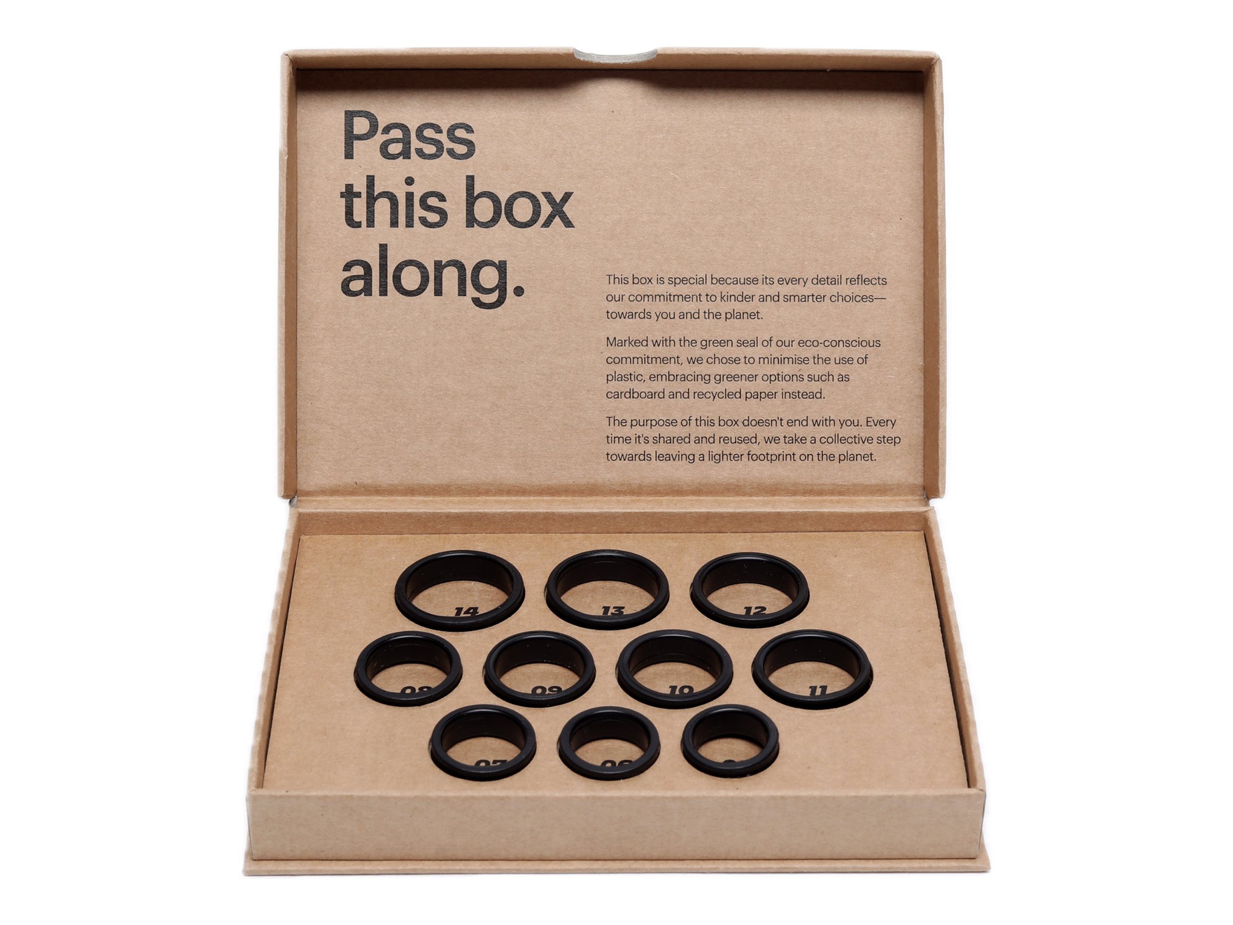 Ultrahuman Smart ring try-on sizing kit - UH-RA-SSK - Black