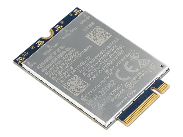 Lenovo Quectel EM160R-GL 4G LTE-A Cat 16 M.2 WWAN Module for X1 2-in-1 Gen 9/P16s Gen 3 - 4XC1Q24437