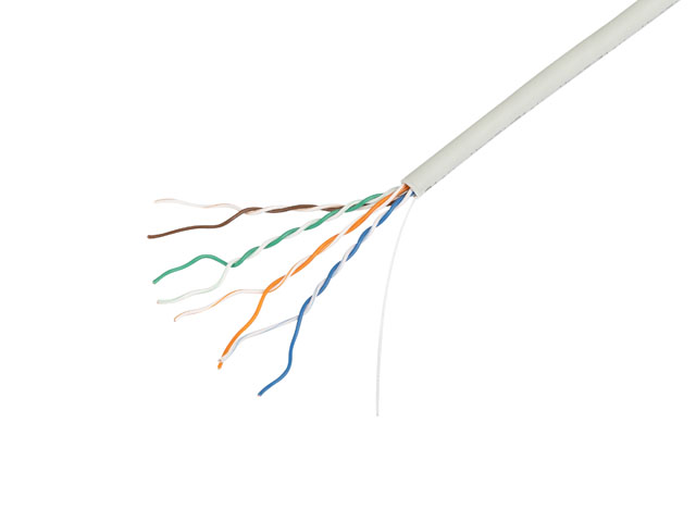 Lanberg Lan Cable CAT.5E UTP Solid CU LSZH Grey CPR + Fluke Passed, 305 m - LCU5L-11CU-0305-S