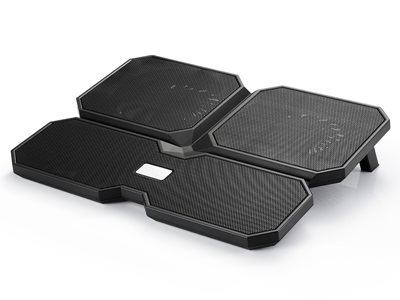 Deepcool - Multicore x6 - Notebook cooler up to 15.6" - 380X295X24mm mm - 900g g - Black