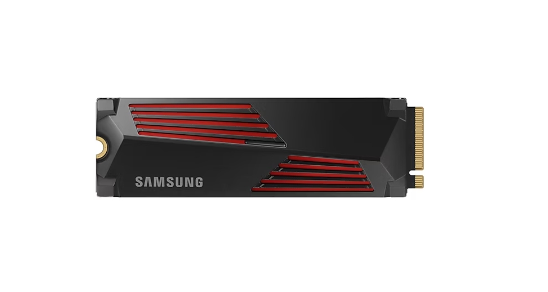 Samsung - 990 PRO with Heatsink - 4000 GB - SSD form factor M.2 2280 - Solid-state drive interface M.2 NVME - Read speed 7450 MB/s - Write speed 6900 MB/s
