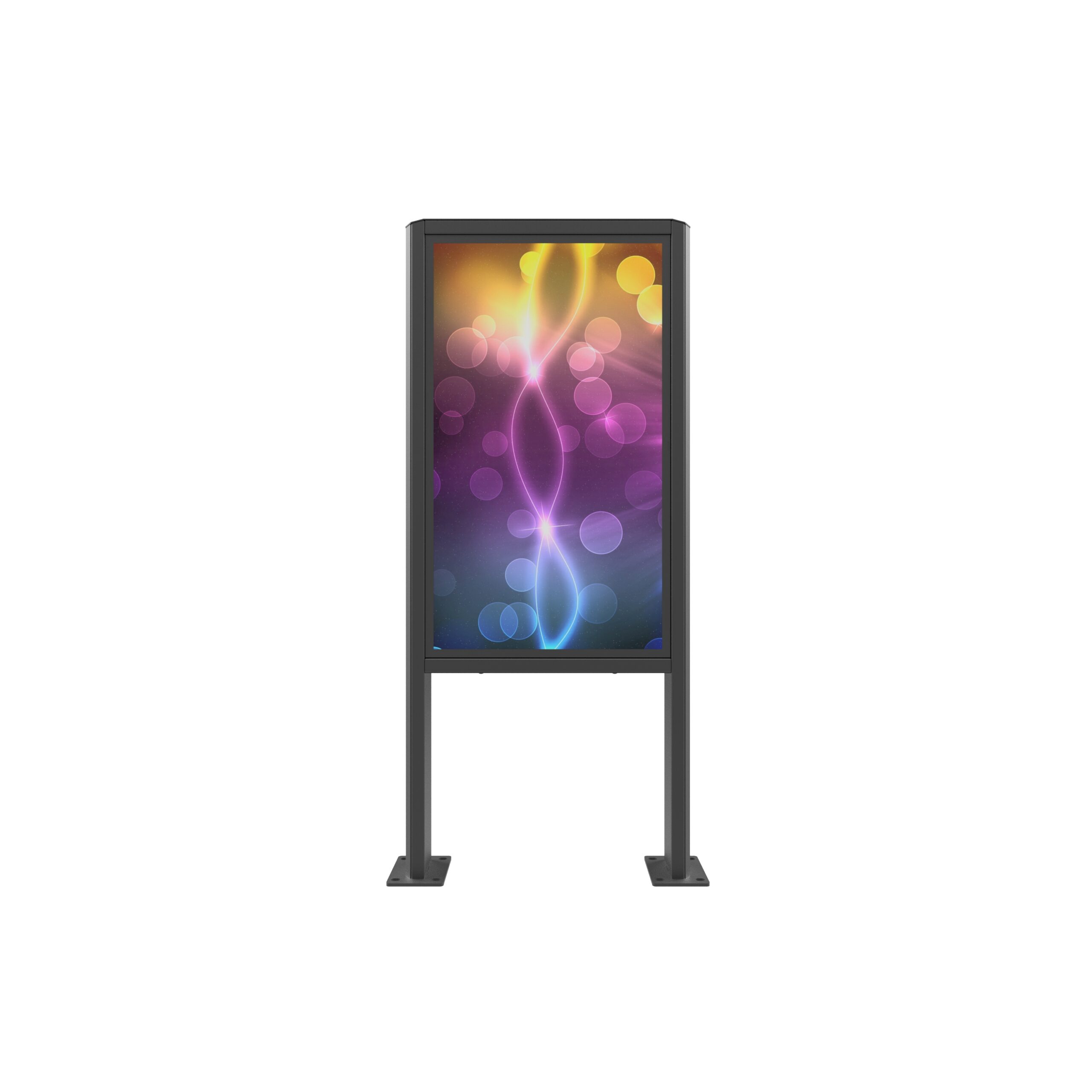EDBAK - Floor stand - POK101 - 55 " - Maximum weight (capacity) 80 kg - Black