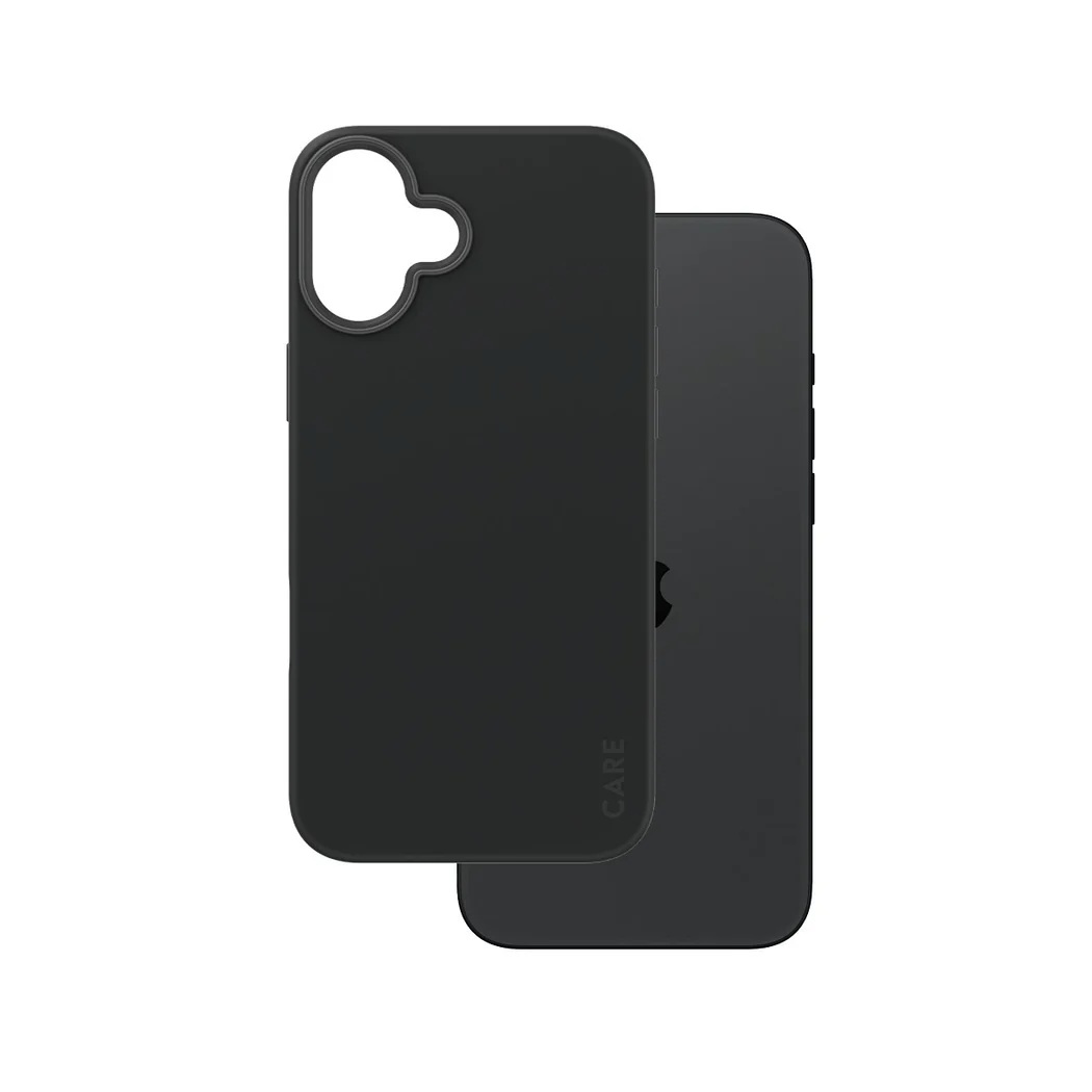 CARE by PanzerGlass Case Fashion - Back protection - Apple - iPhone 16 Plus - Recycled plastic - Black - MagSafe