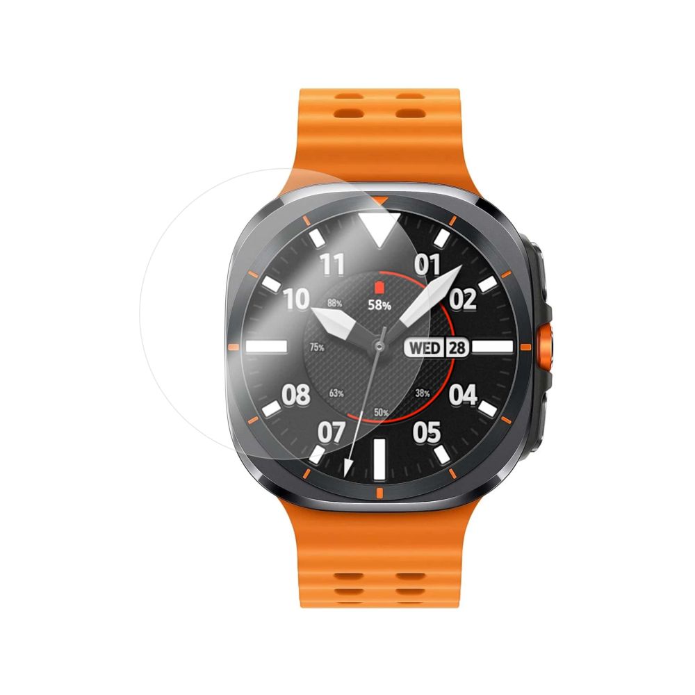 Fixed - Protective Tempered Glass for smartwatch Samsung Galaxy Watch Ultra, 2pcs - Clear