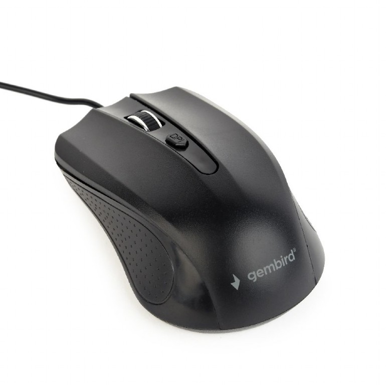 Gembird Optical Mouse - MUS-4B-01L - Wired - USB - Black