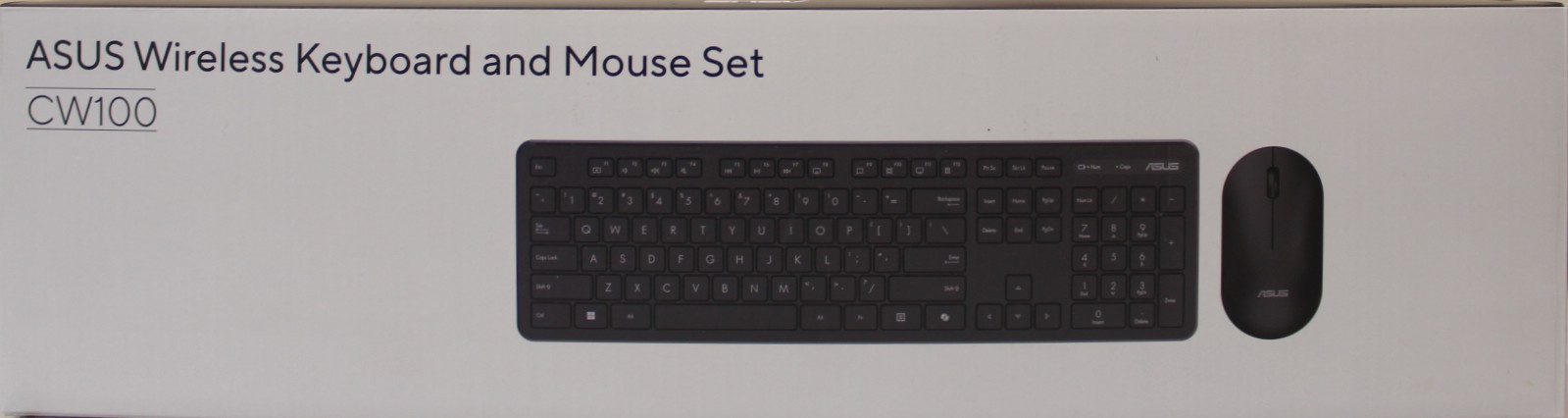 SALE OUT. ASUS CW100 KEYBOARD+MOUSE/BK/UI/104 - SALE OUT. - Asus CW100 - Keyboard and Mouse Set - Wireless - US - Black - DEMO