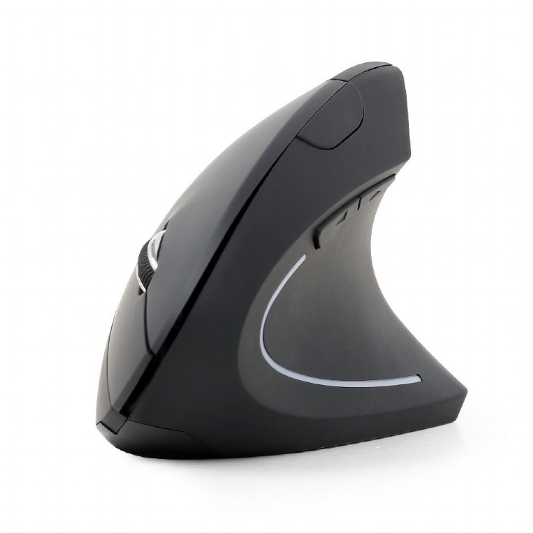 Gembird - MUSW-ERGO-01 - Optical Mouse - 2.4GHz Wireless Optical Mouse - USB - Black