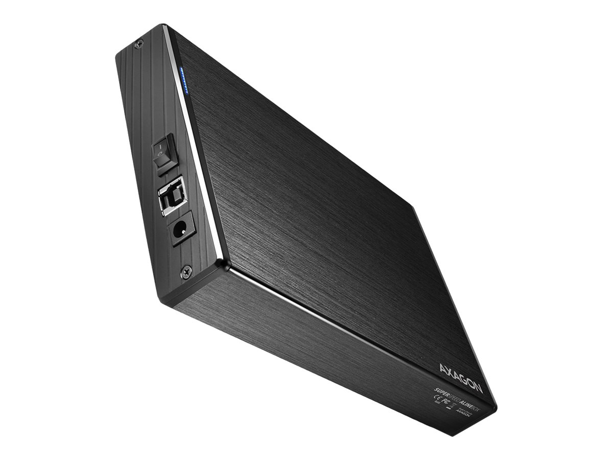 AXAGON - Compact aluminum USB 3.2 Gen 1 external box SATA intended for 3.5" HDD - EE35-XA3