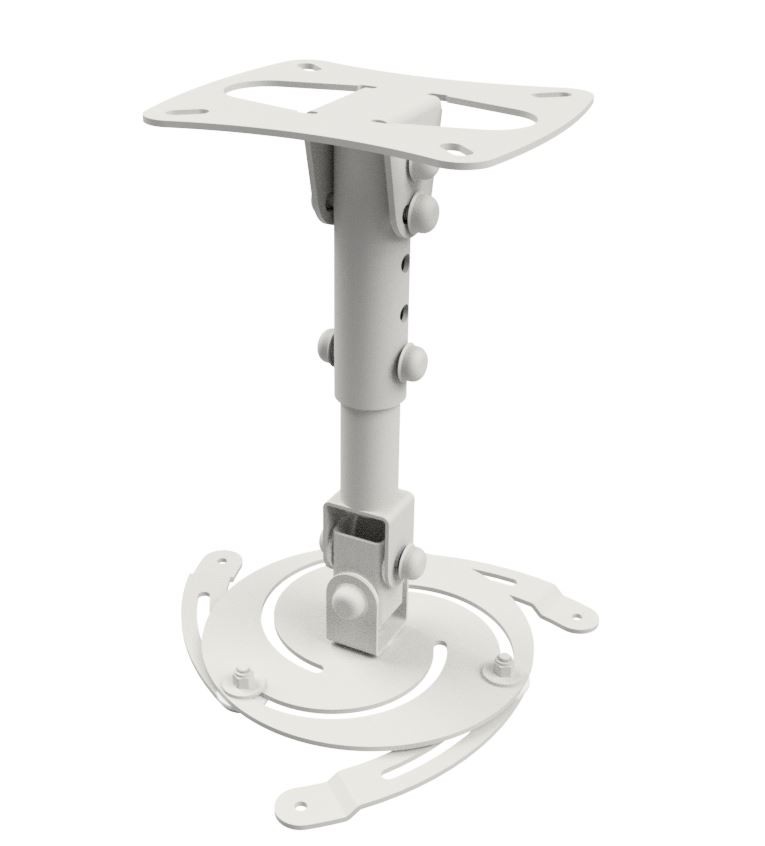 EDBAK - Projector Ceiling mount - PM3w-B - Height adjustment - Maximum weight (capacity) 15 kg - White