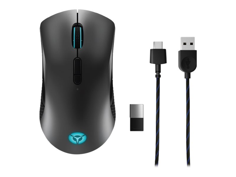 Lenovo - Wireless Gaming Mouse - Legion M600 - Optical Mouse - 2.4 GHz, Bluetooth or Wired by USB 2.0 - Black - 1 year(s)