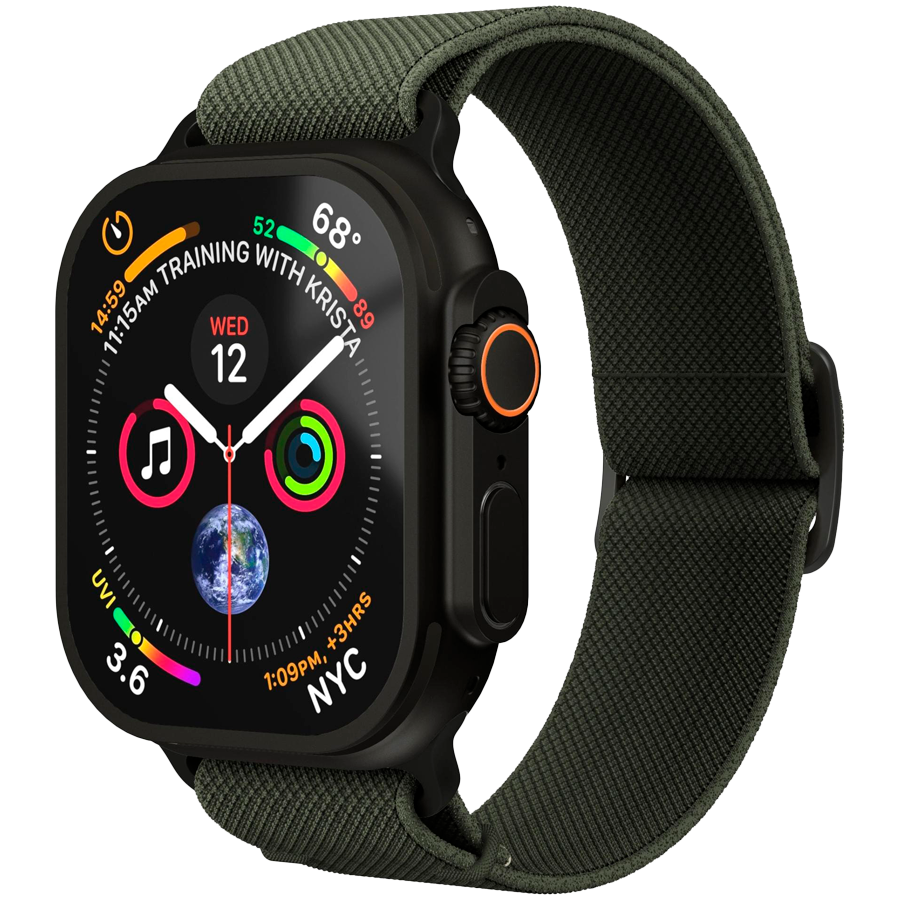 Classic Nylon Loop 40, 41, 42mm One Size, Olive Black