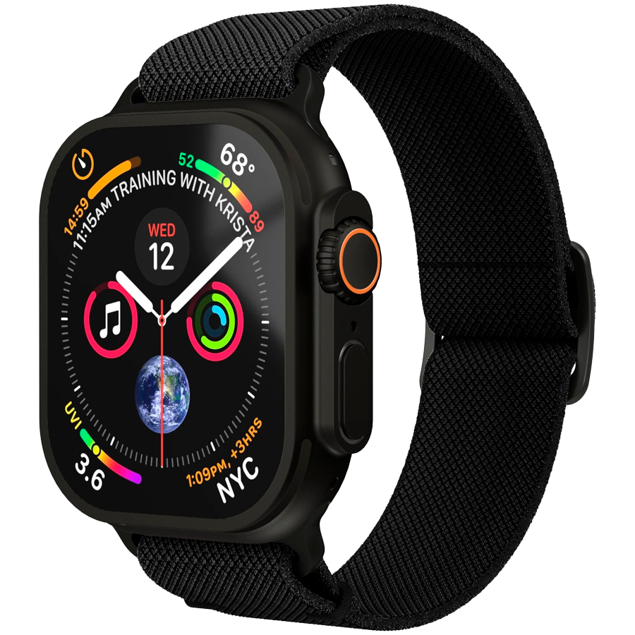 Classic Nylon Loop 44, 45, 46, 49mm One Size All, Black