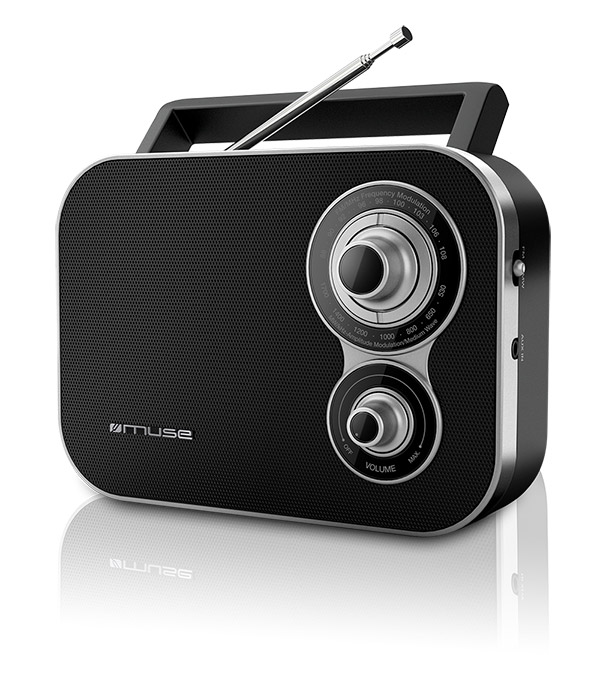Muse - M-051R - 2-band portable radio - Black