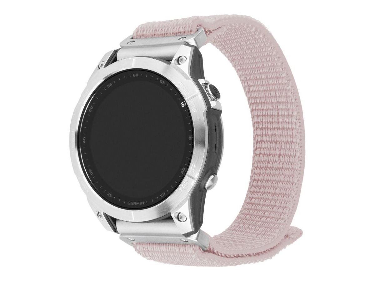 Fixed - Sporty Strap for Garmin QuickFit 22mm - 160-210 mm - Nylon - Rose gold
