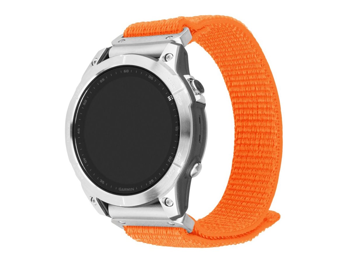 Fixed - Sporty Strap for Garmin QuickFit 26mm - 160-210 mm - Nylon - Orange
