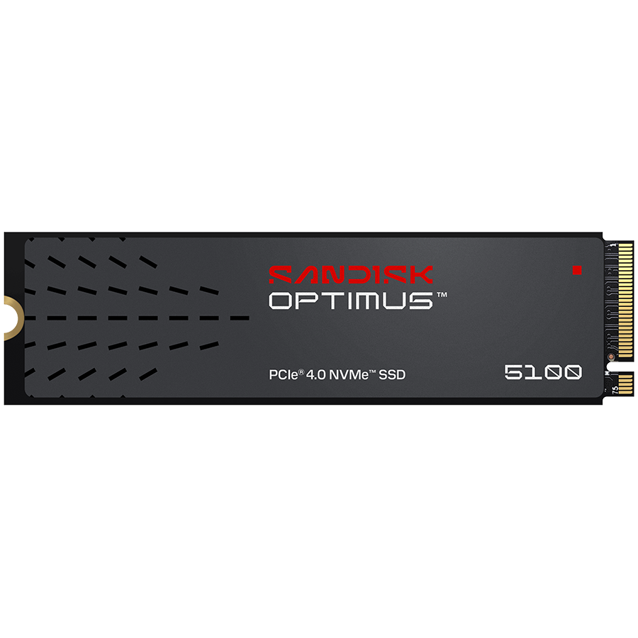 SSD SANDISK Optimus 5100 2TB M.2 2280 PCIe Gen4 x4 NVMe QLC 3D, Read/Write: 7100/6700 MBps, IOPS 1000K/1300K, TBW: 900