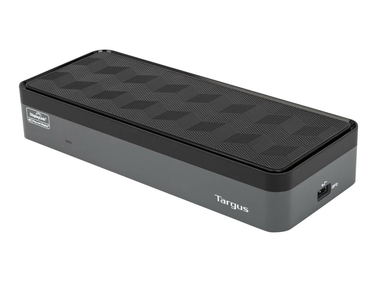 Targus - USB-C Universal Quad 4K (QV4K) Docking Station - DOCK570EUZ - DisplayPorts quantity 4 - USB 3.0 (3.1 Gen 1) Type-C ports quantity 1x USB-C 3.0 Port, 4x USB 3.0 Ports - HDMI ports quantity 4 - 100 W