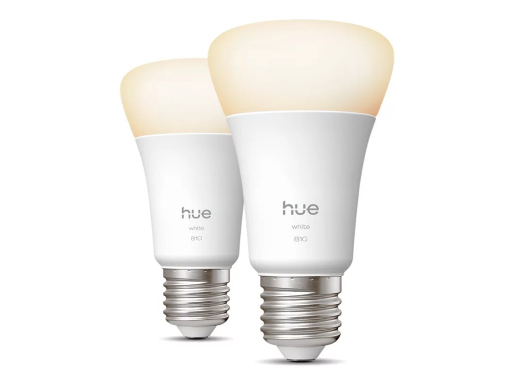 Philips Hue W 810 A60 2P EU - E27 - 7 W - Warm white to cool white light - Bluetooth, Zigbee