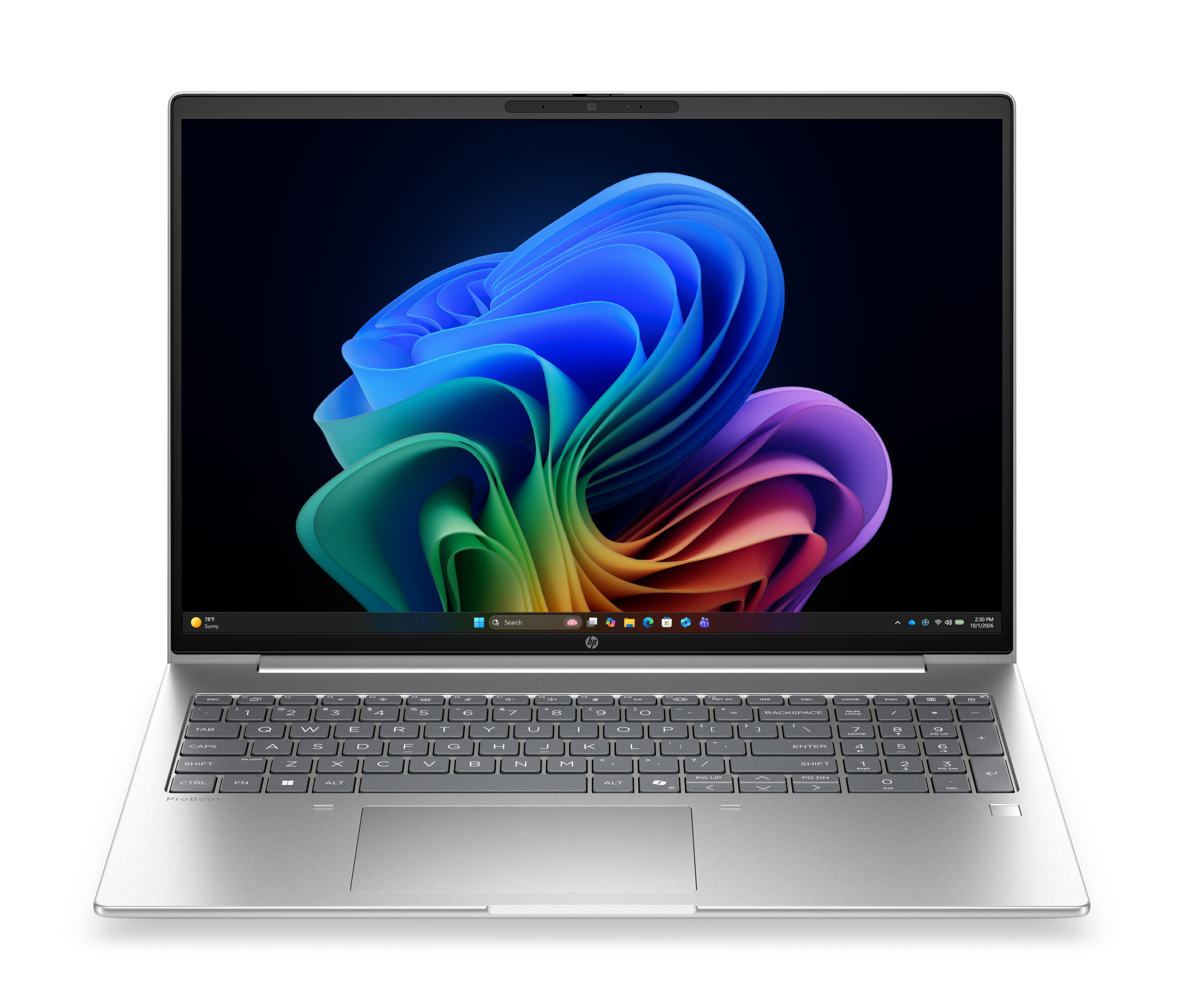 HP ProBook 4 G2i 16 - Core 7-350, 32GB, 512GB SSD, 16 WUXGA 300-nit AG, 1080p non-IR cam, NO WWAN-readyness, FPR, US backlit keyboard, 48Wh, Pike Silver, Win 11 Pro, 1 years