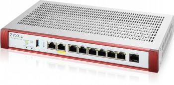 ZYXEL USG FLEX 200 HP, USER-DEFINABLE PORTS WITH 1*2.5G, 1*2.5G (POE+) & 6*1G, 1*USB WITH1 YR GOLD SECURITY PACK (5Y WARRANTY)