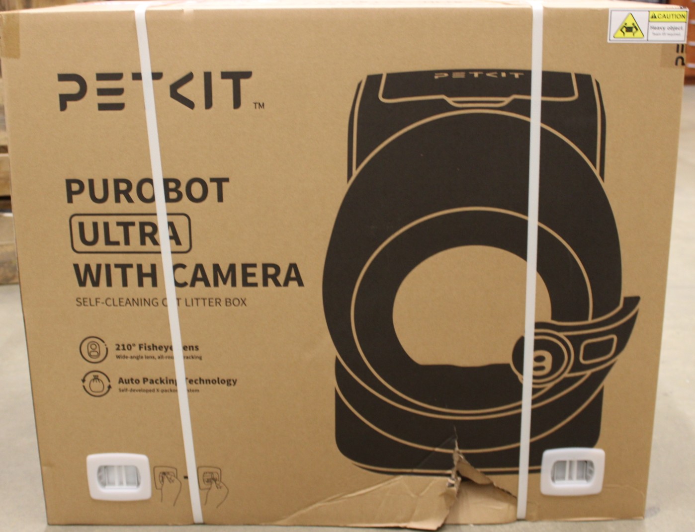 SALE OUT. PETKIT Automatic Cat Litter Box - Purobot Ultra - White - DAMAGED PACKAGING - 24 month(s)