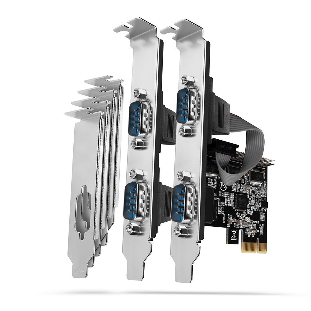 NET CARD PCIE 250KBPS 4PORT/SP&LP PCEA-S4N AXAGON