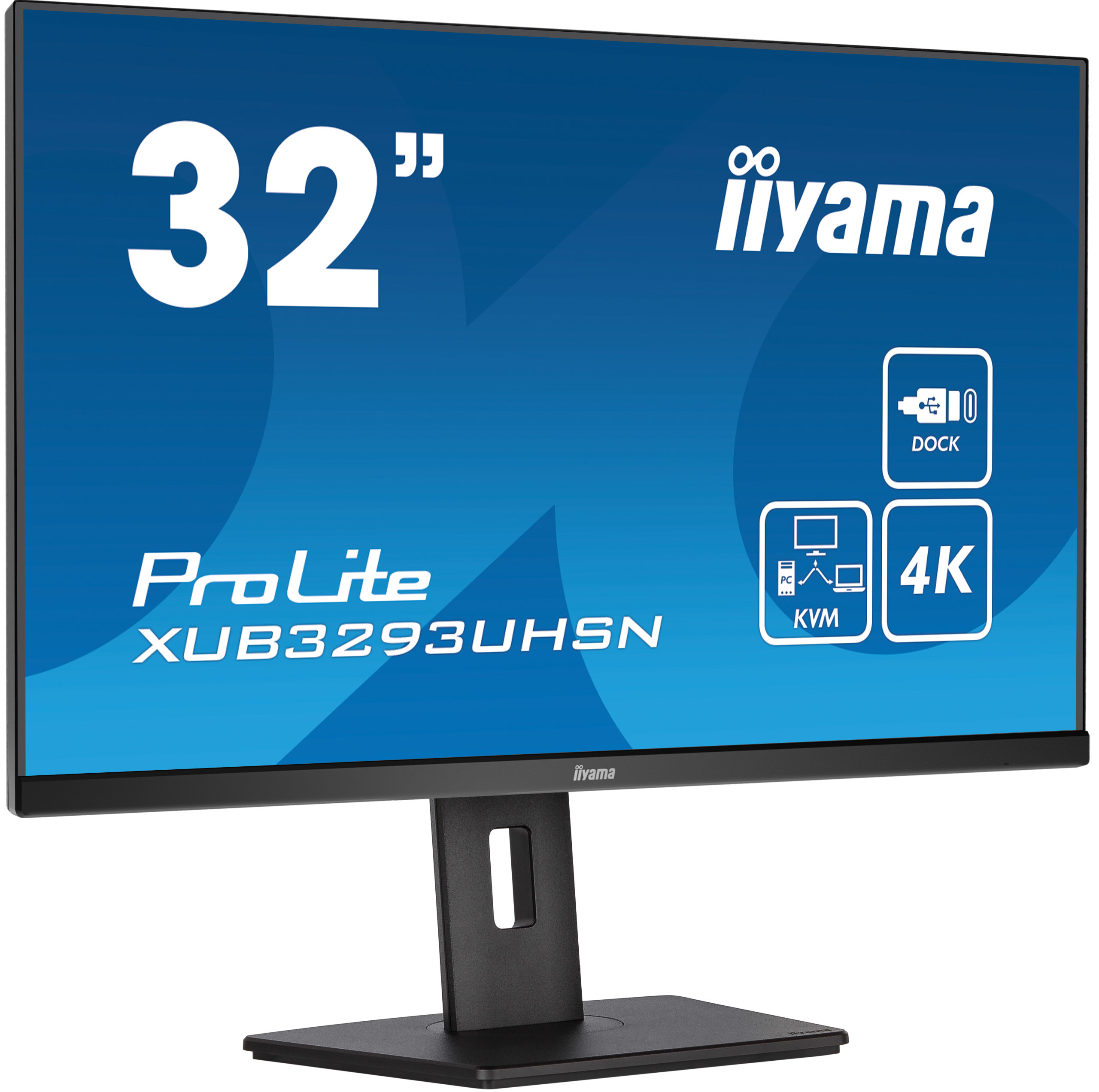 Iiyama ProLite XUB3293UHSN-B5 - LED monitor - 32' - 3840 x 2160 @60Hz (8.3 megapixel 4K UHD) - 350 cd/m² - 16:9 - 4ms - matte, black